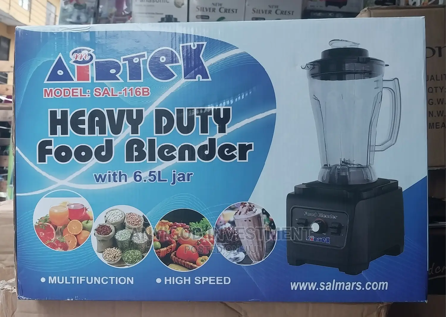 Airtek Heavy-Duty Commercial Blender 6.5L 3000watts