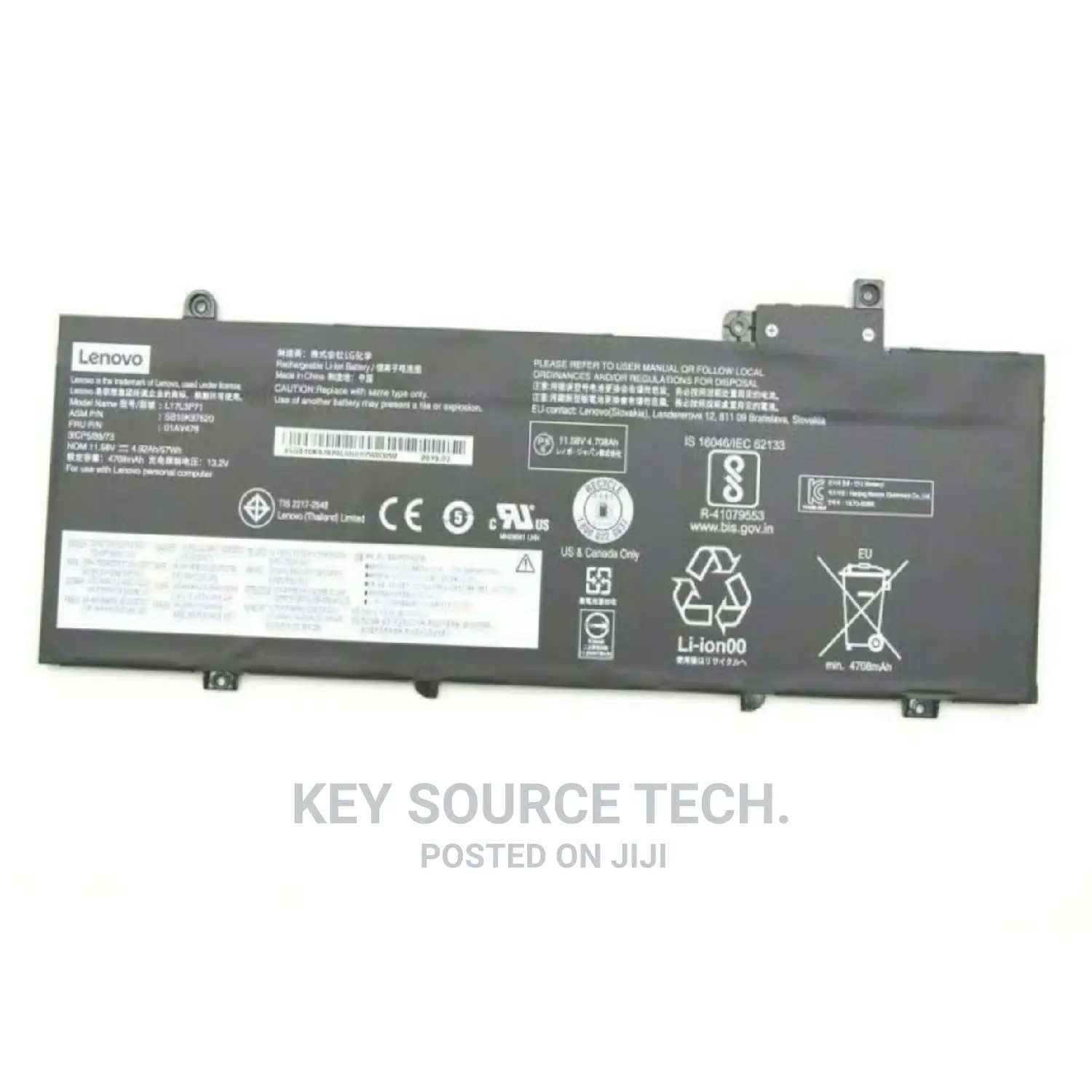 Lenovo Thinkpad T480s Laptop Battery 01av479 L17m3p71