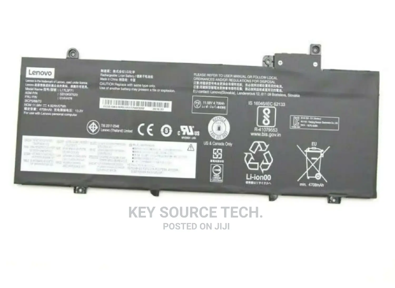 Lenovo Thinkpad T480s Laptop Battery 01av479 L17m3p71