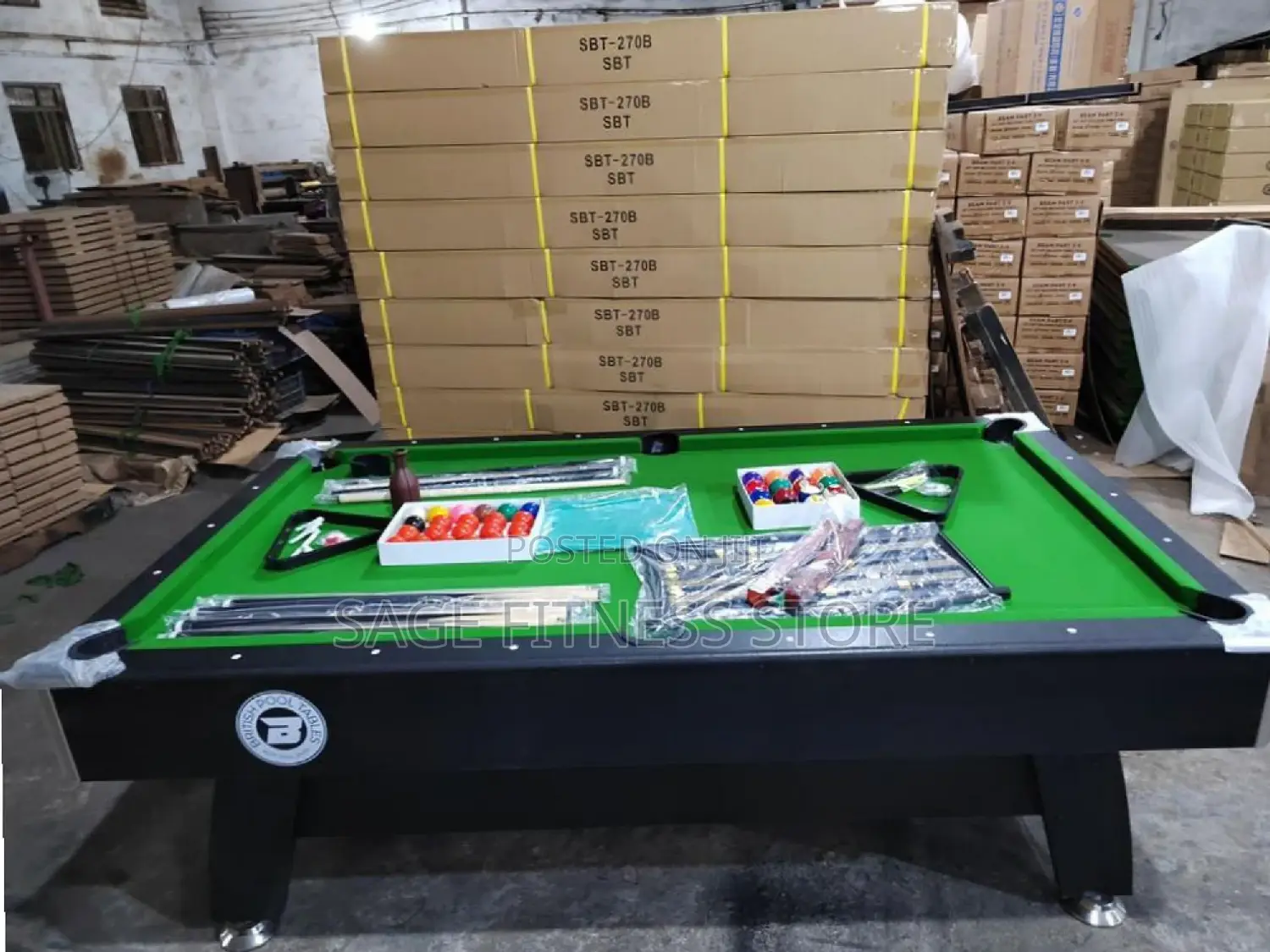 8ft Single Accessories Snooker Table