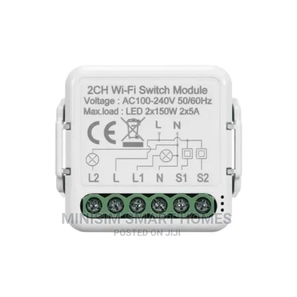 2 Gang Wifi Switch Module