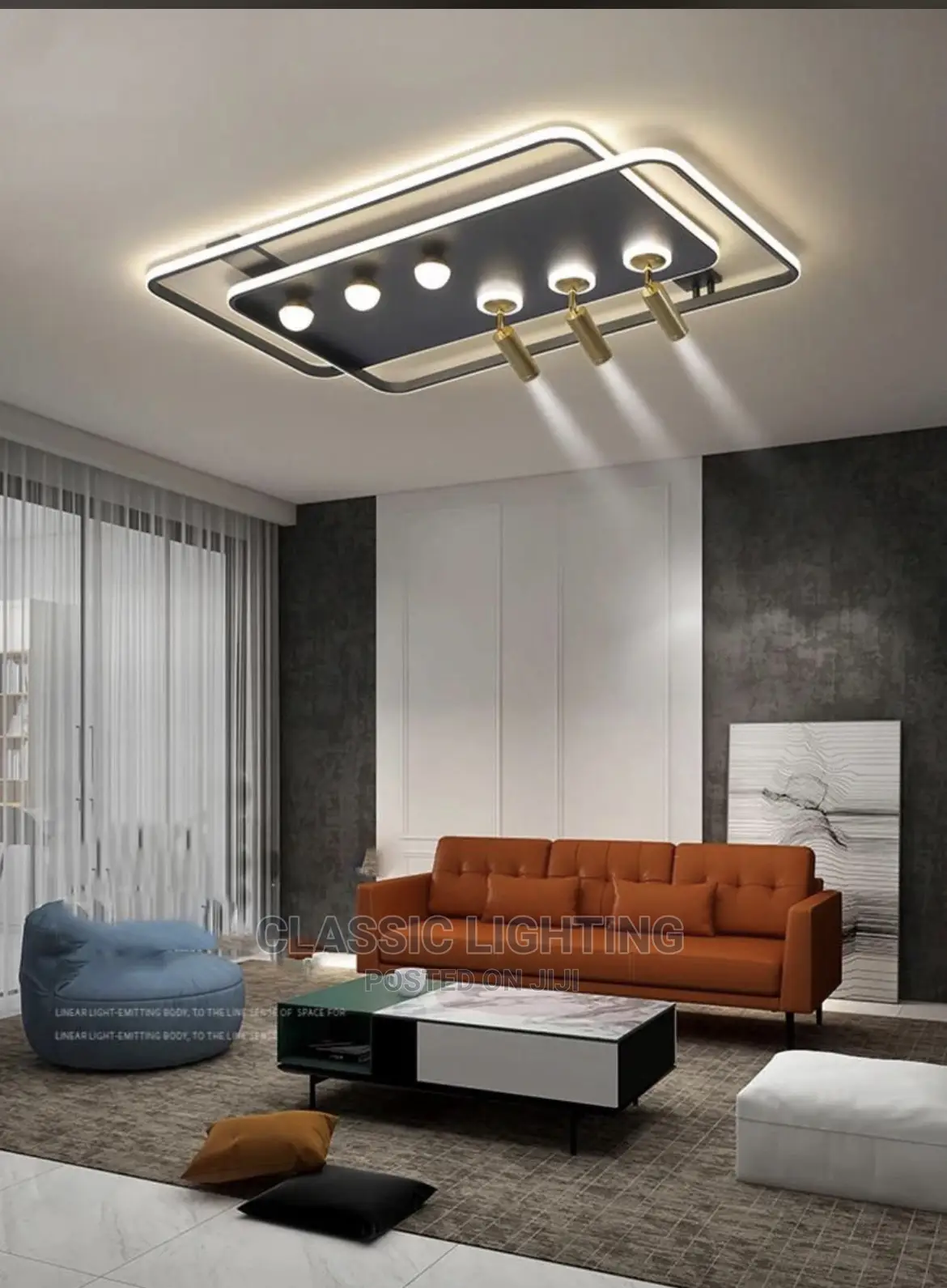 Modern Led Chandelier Lights for Living Bedroom Study Room