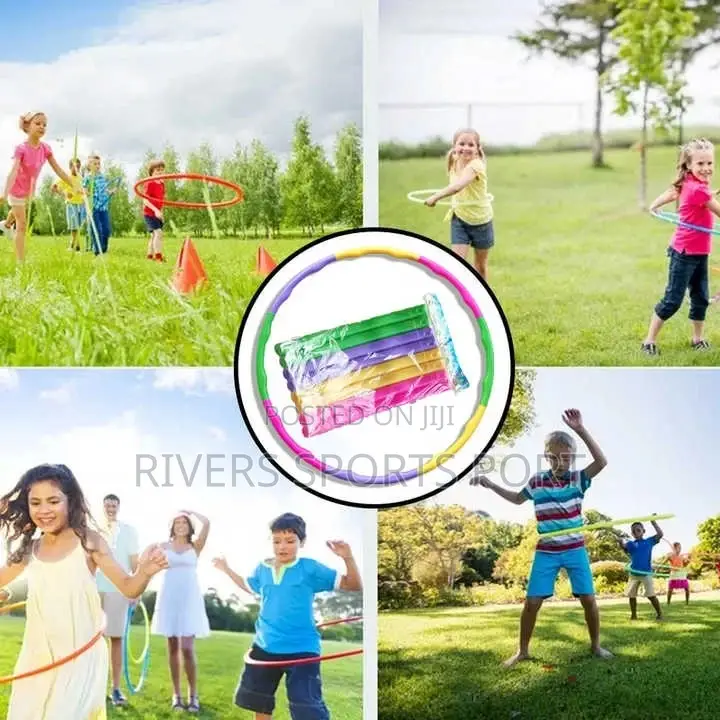 Multiple Coloured Hula Hoop Adjustable Ring for Kids Adult
