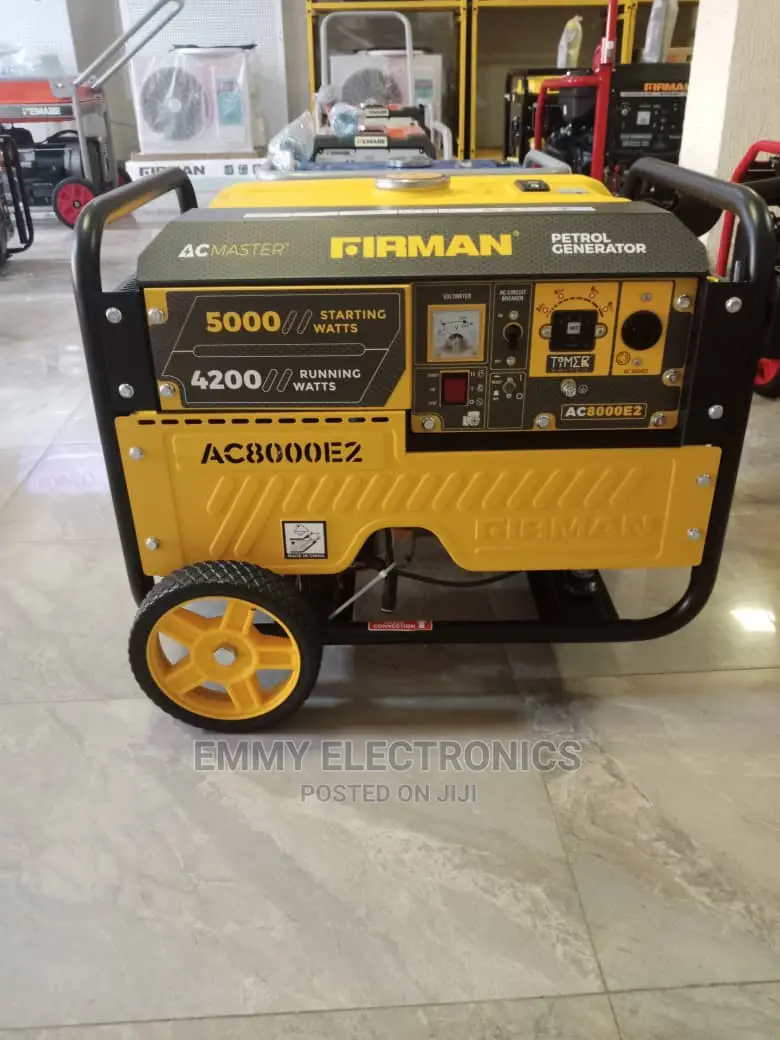 5kva AC Master Firman Petrol Generator 100% Copper Coil