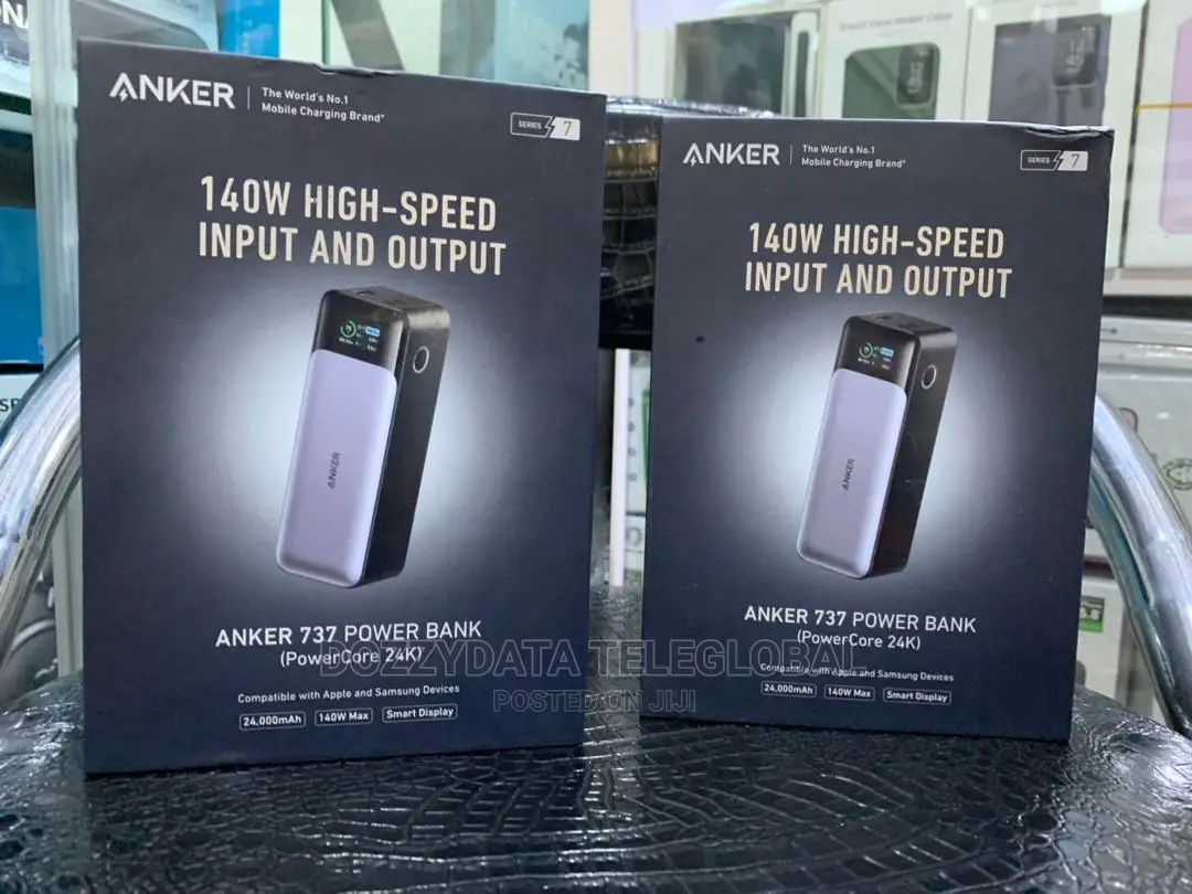 Anker 737 Power Bank 24000mah 140w Powerbank 3-Port Portable