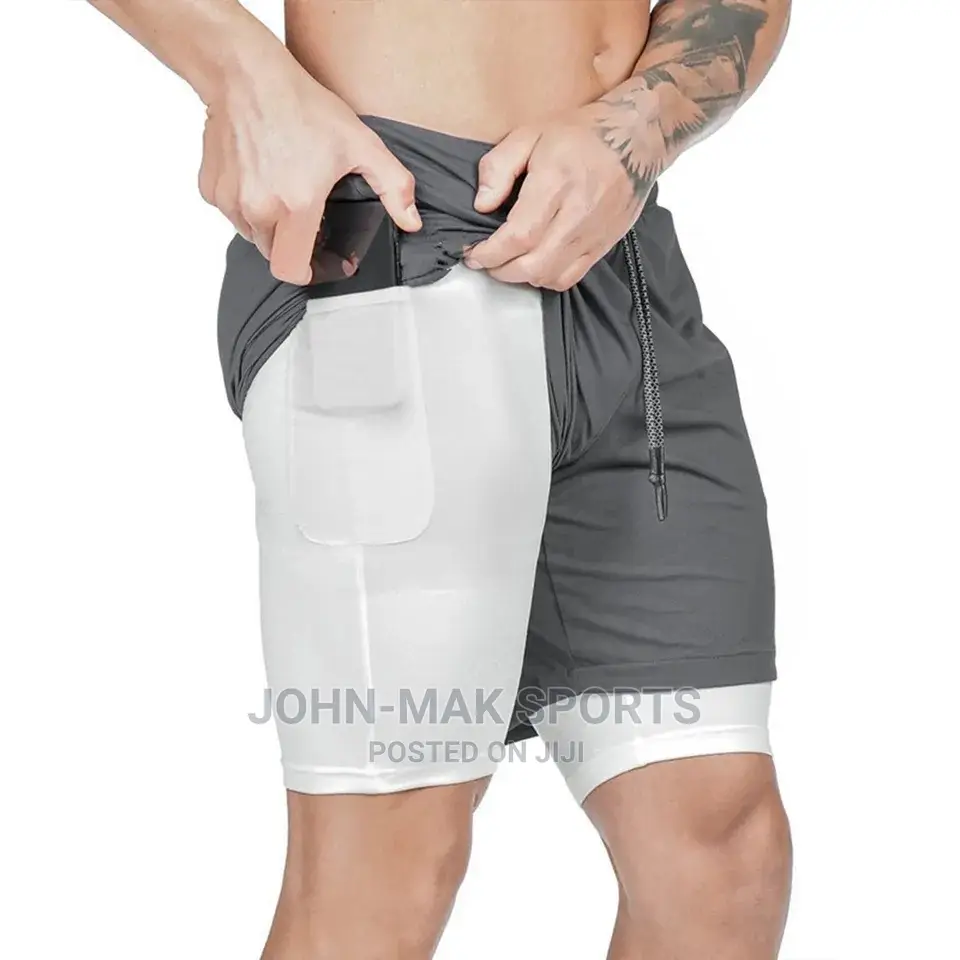 2-in-1 Sports Shorts for Men