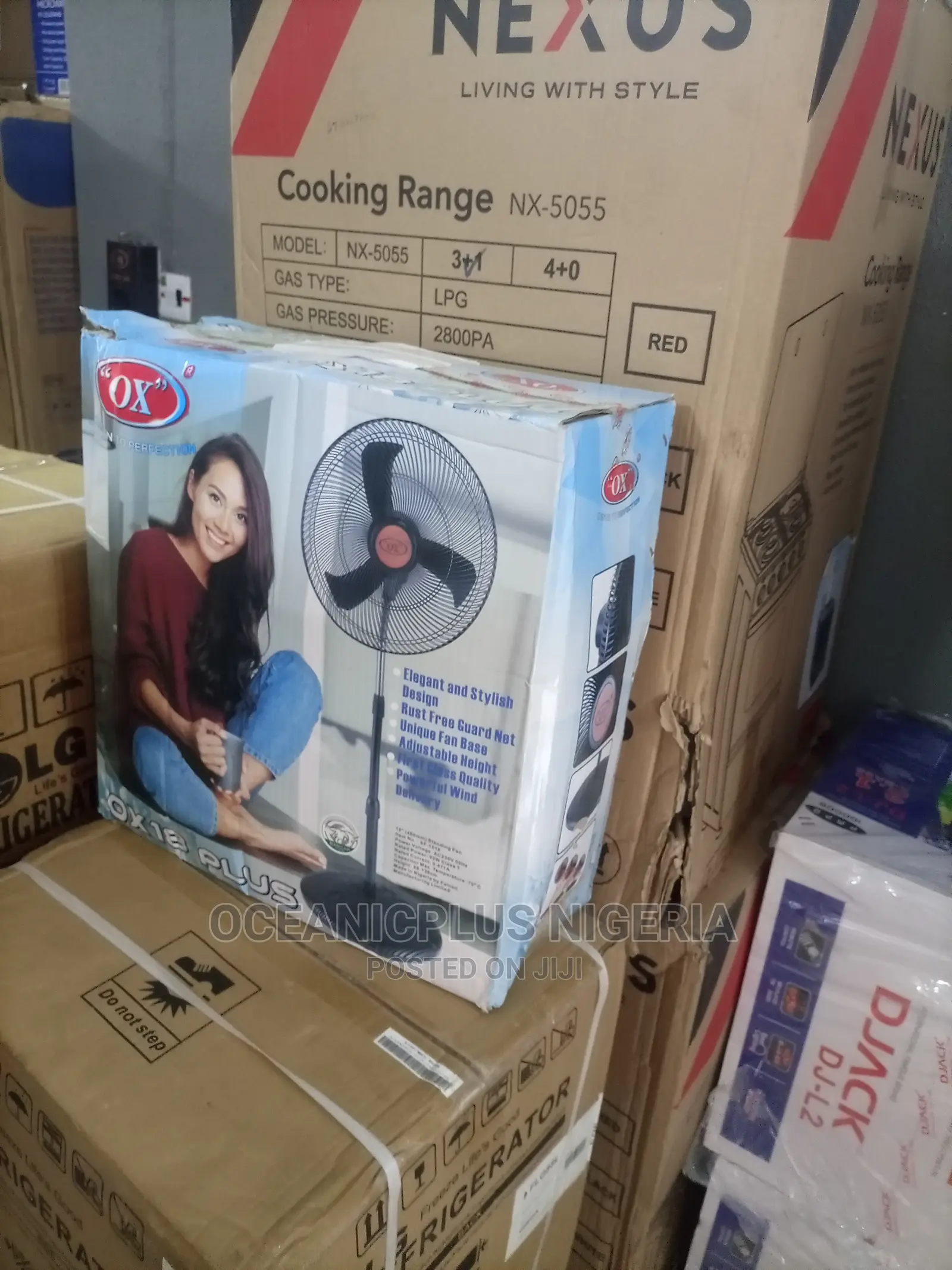 Very Strong OX 18 Inches Nonrechargeable Standing Fan