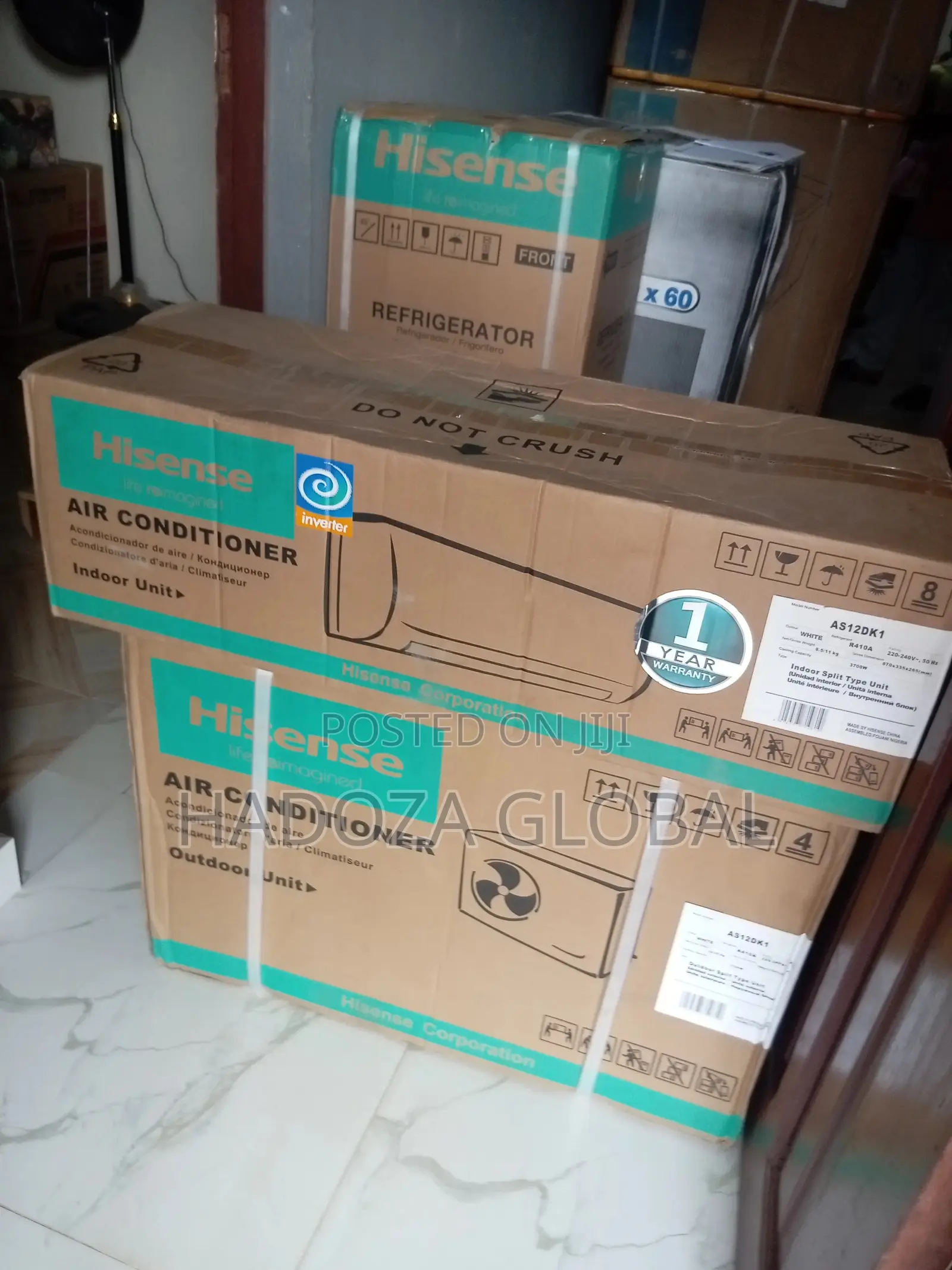DURABLE Split Inverter A.C. Hisense 1.5hp - R410 Gas