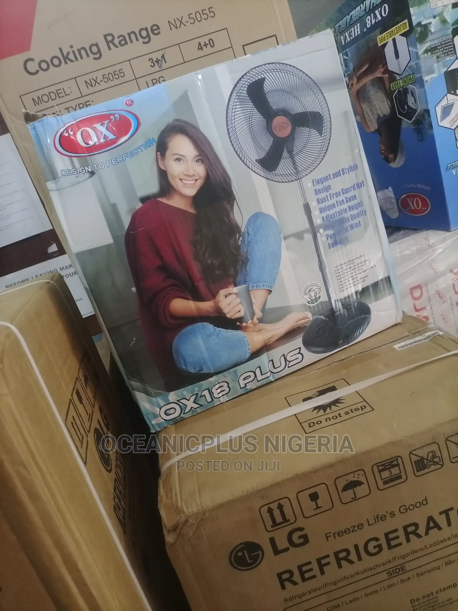 Top Selling OX 18 Inches Nonrechargeable Standing Fan
