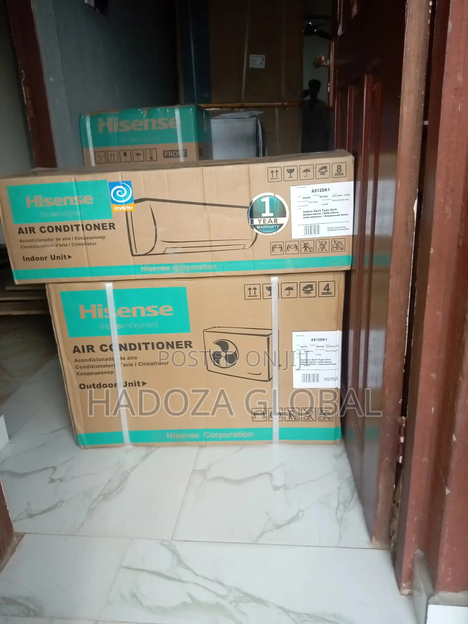 New,High Quality Hisense Split Inverter A.C 1.5hp- R410 Gas