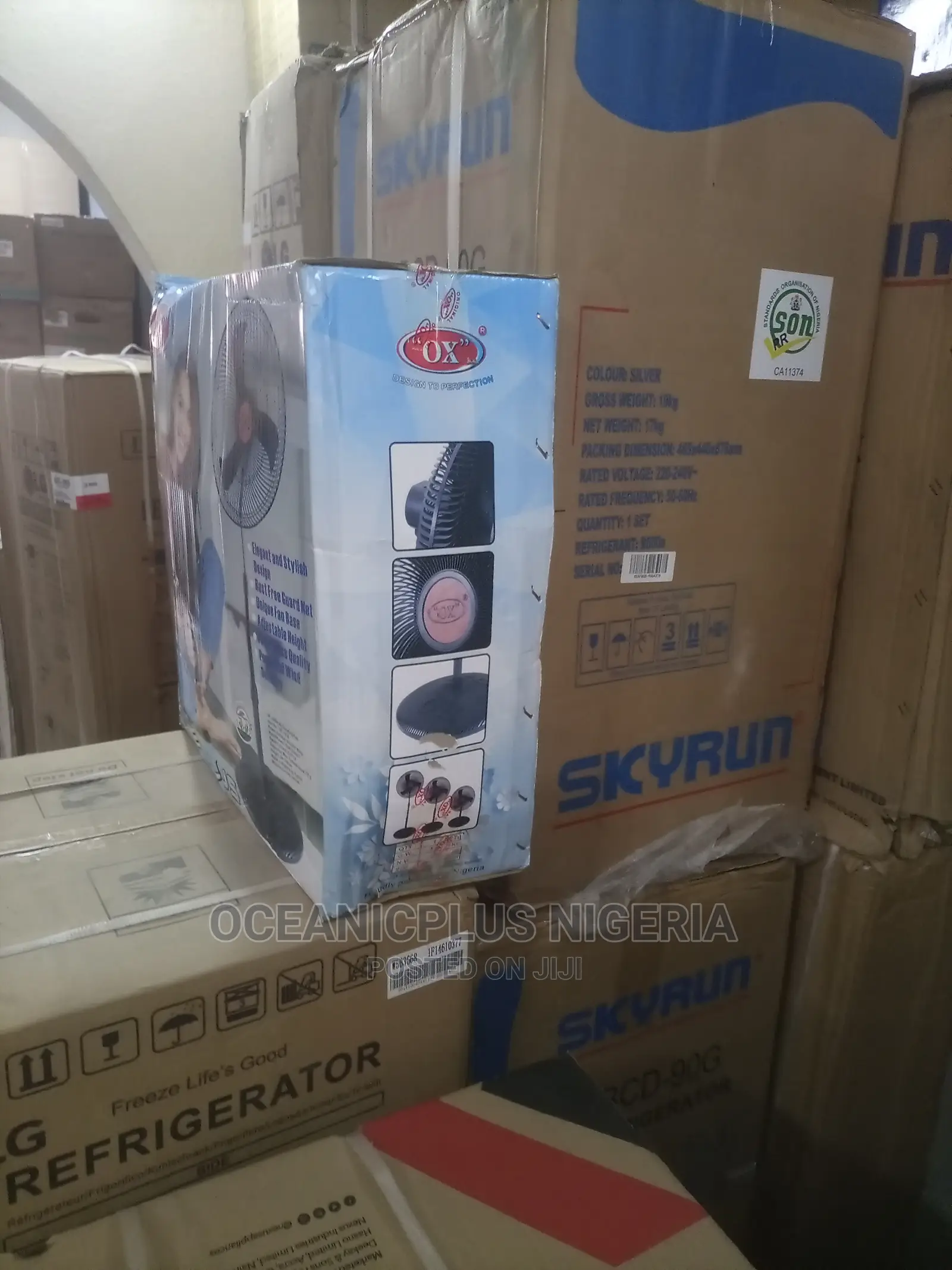 Ox18 PLUS Nonrechargeable Standing Fan