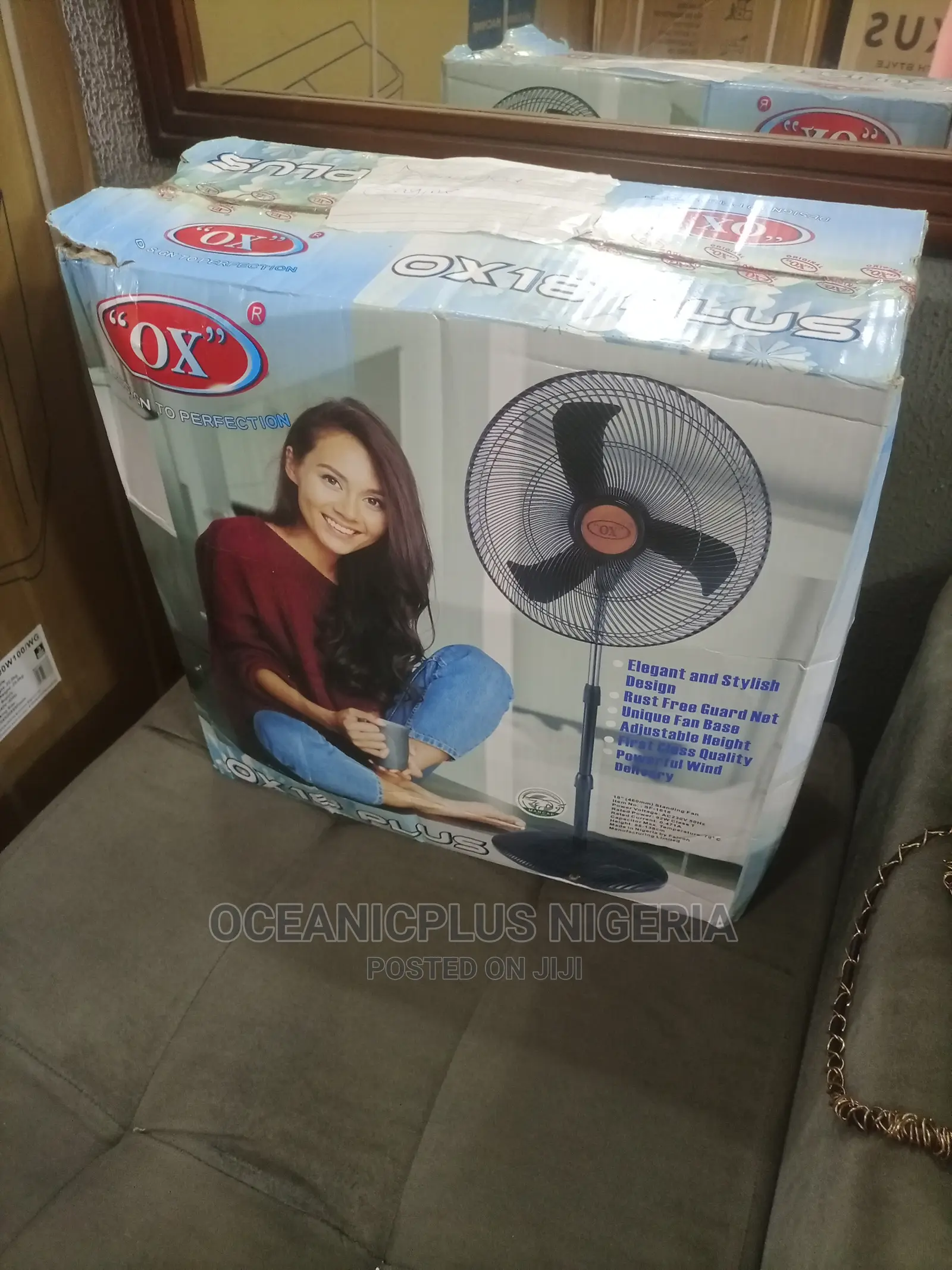 Top Notch OX 18 Inches Nonrechargeable Standing Fan