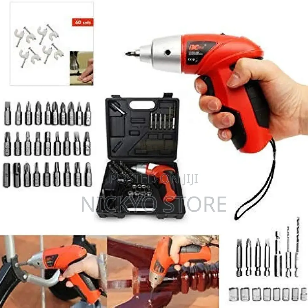 Rechargable Electric Screwdriver 45pcs Cordless Drill Sets