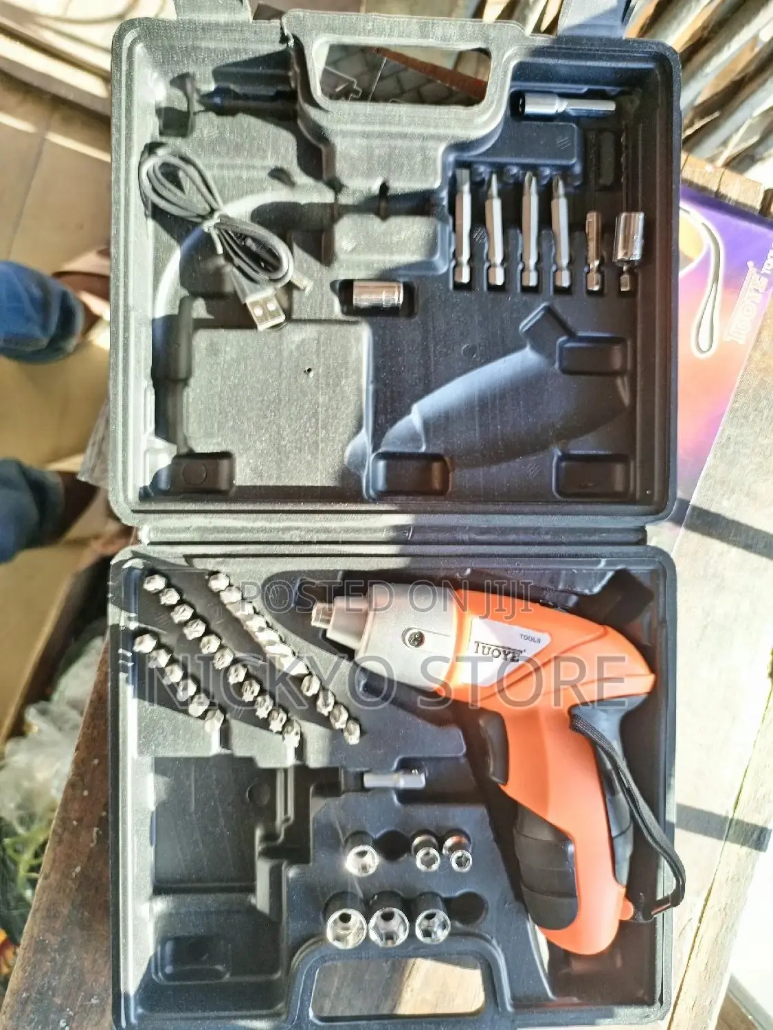 Rechargable Electric Screwdriver 45pcs Cordless Drill Sets