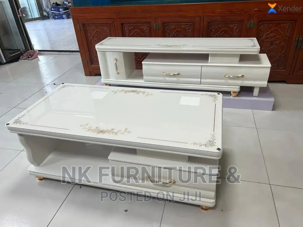 White Tv Stand With Center Table