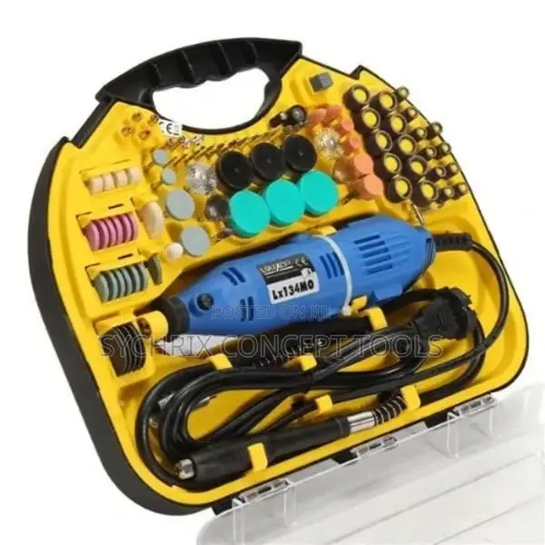 Electric Rotary Drill Grinder - Engraver - Polisher Tool Set