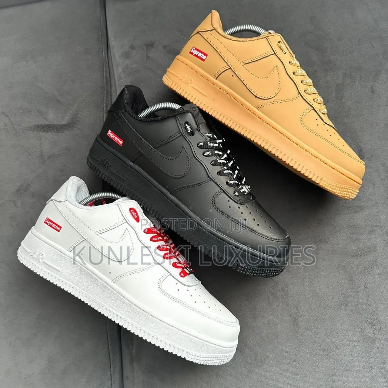 Original Nike Air Force 1 Supreme-Wheat Sneakers Available