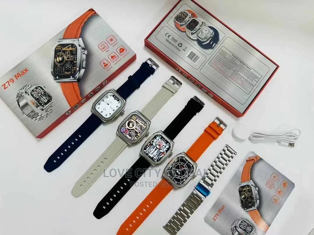 Z79 Max Ultra Watch Hdscreen NFC Bt Calls GPS With 2 Straps