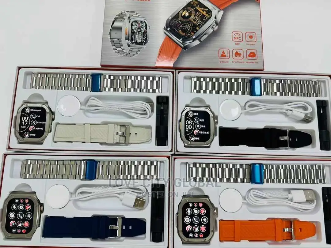 Z79 Max Ultra Watch Hdscreen NFC Bt Calls GPS With 2 Straps
