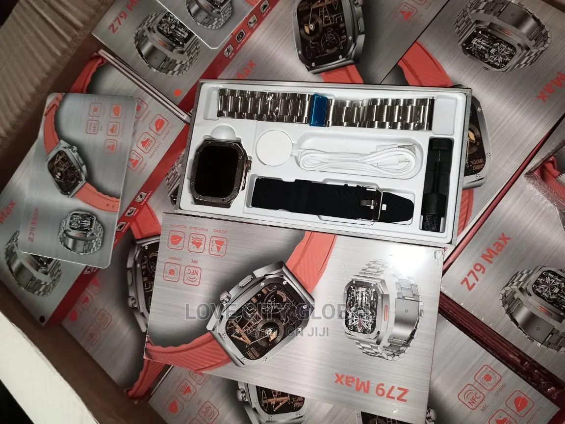 Z79 Max Ultra Watch Hdscreen NFC Bt Calls GPS With 2 Straps