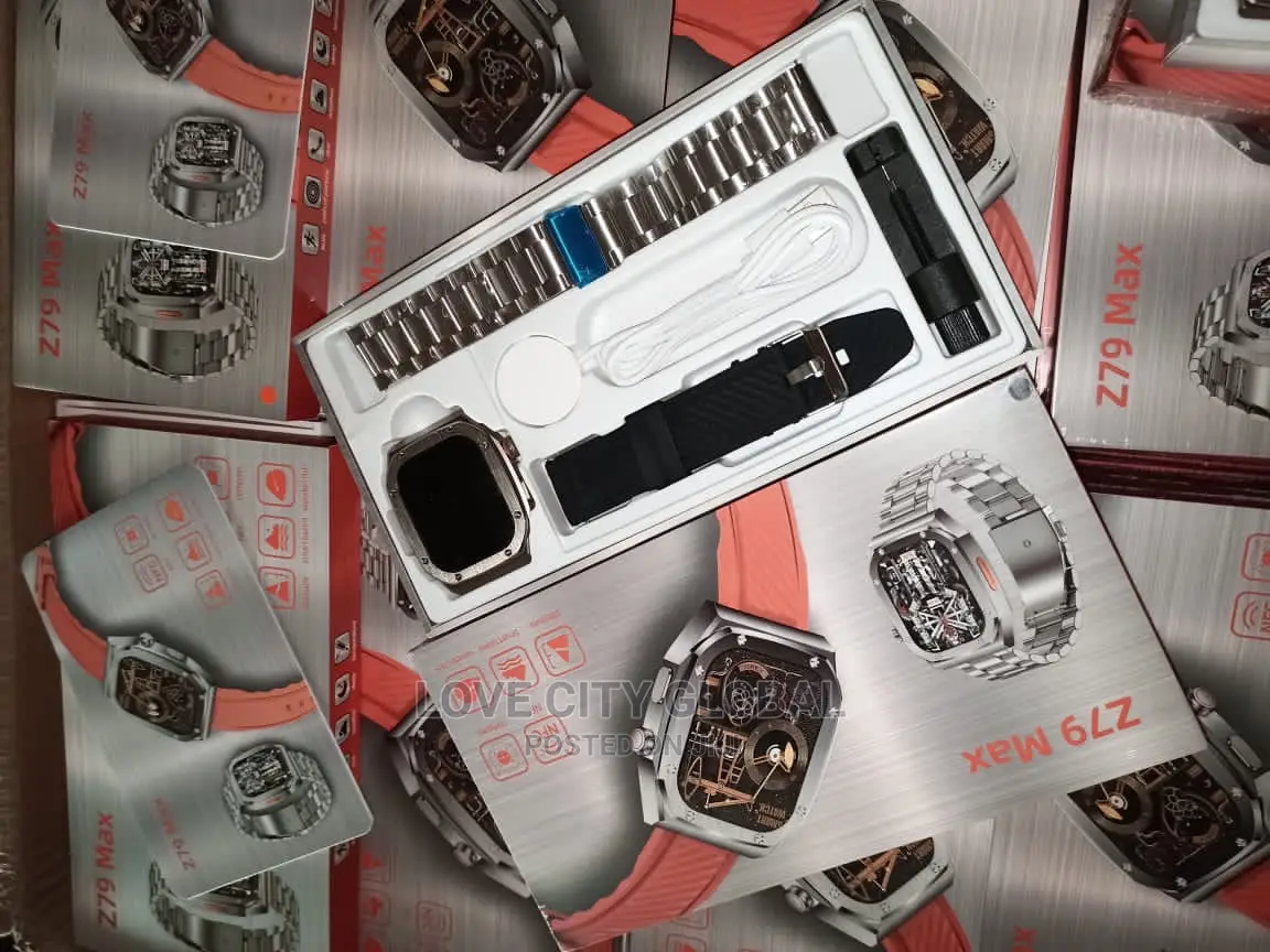 Z79 Max Ultra Watch Hdscreen NFC Bt Calls GPS With 2 Straps
