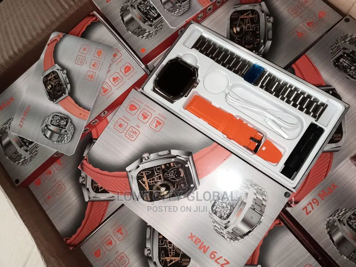 Z79 Max Ultra Watch Hdscreen NFC Bt Calls GPS With 2 Straps