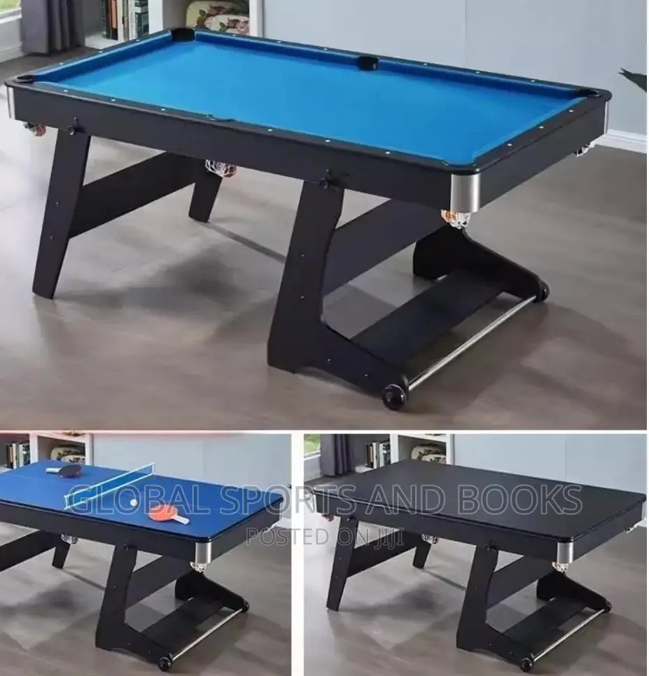 3 In 1 Foldable Snooker, Table Tennis Dining Table