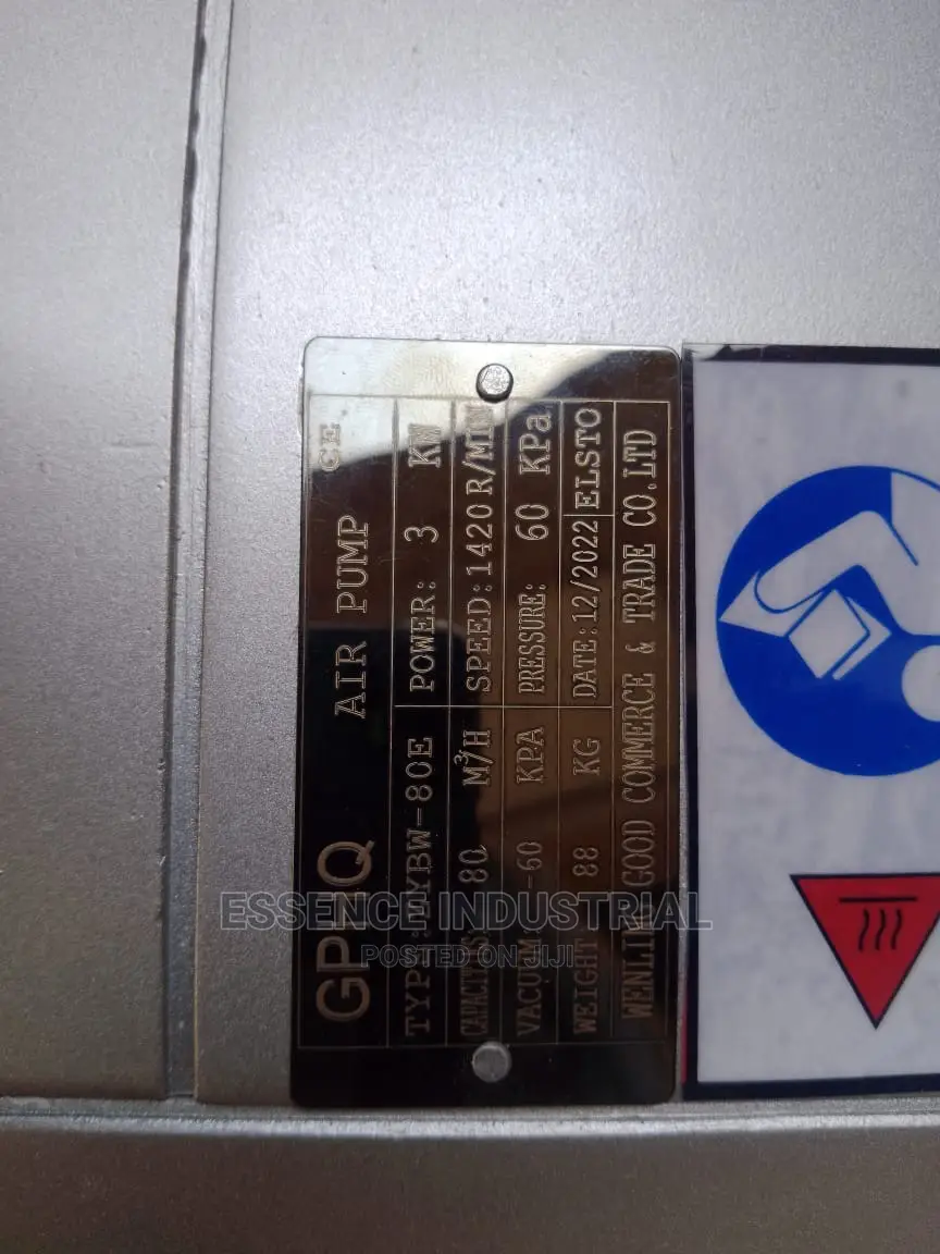 3 Phase Oilless Air Vacuum Pump 3KW