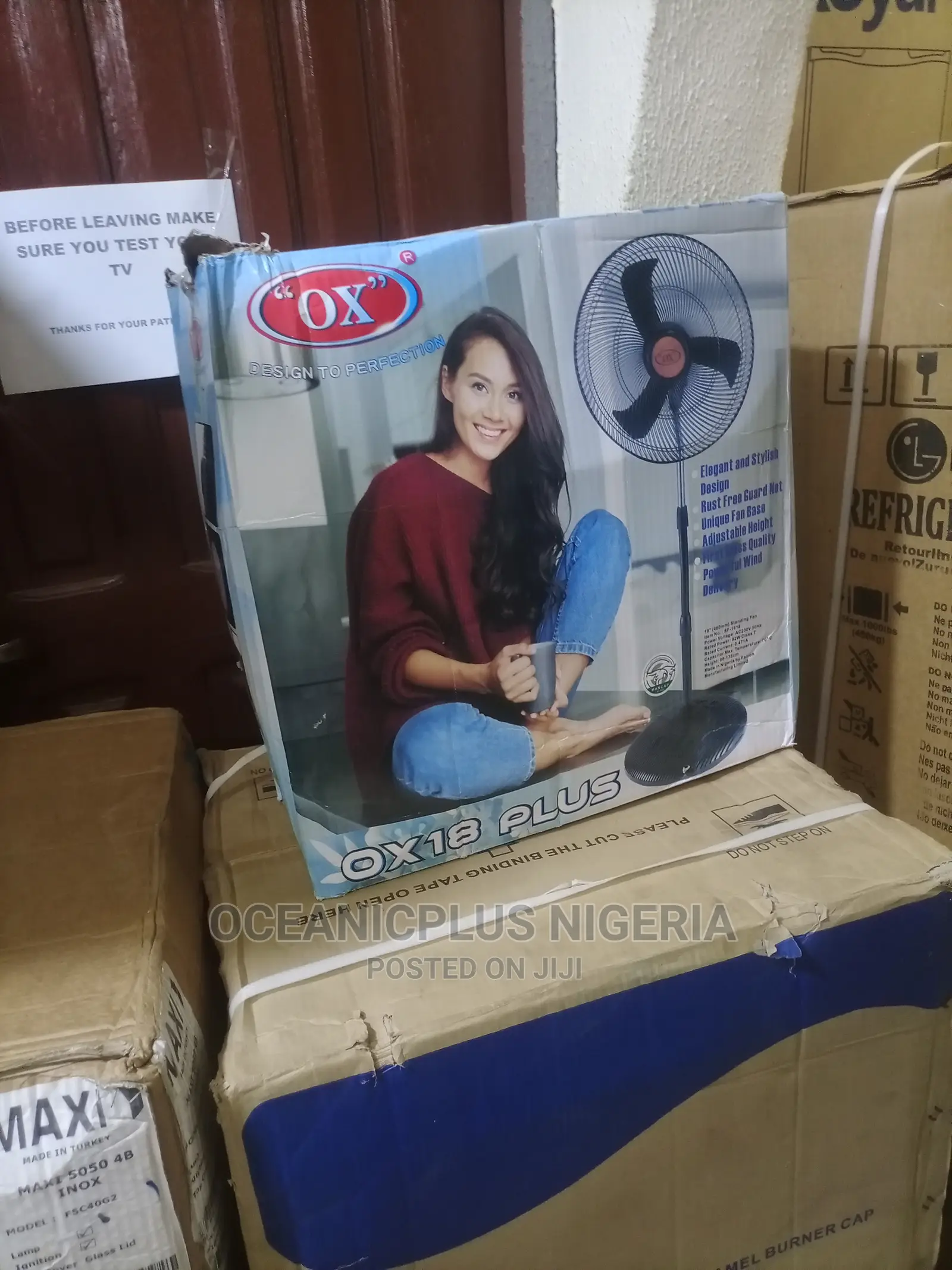 Very Good Ox18 Inches Nonrechargeable Standing Fan