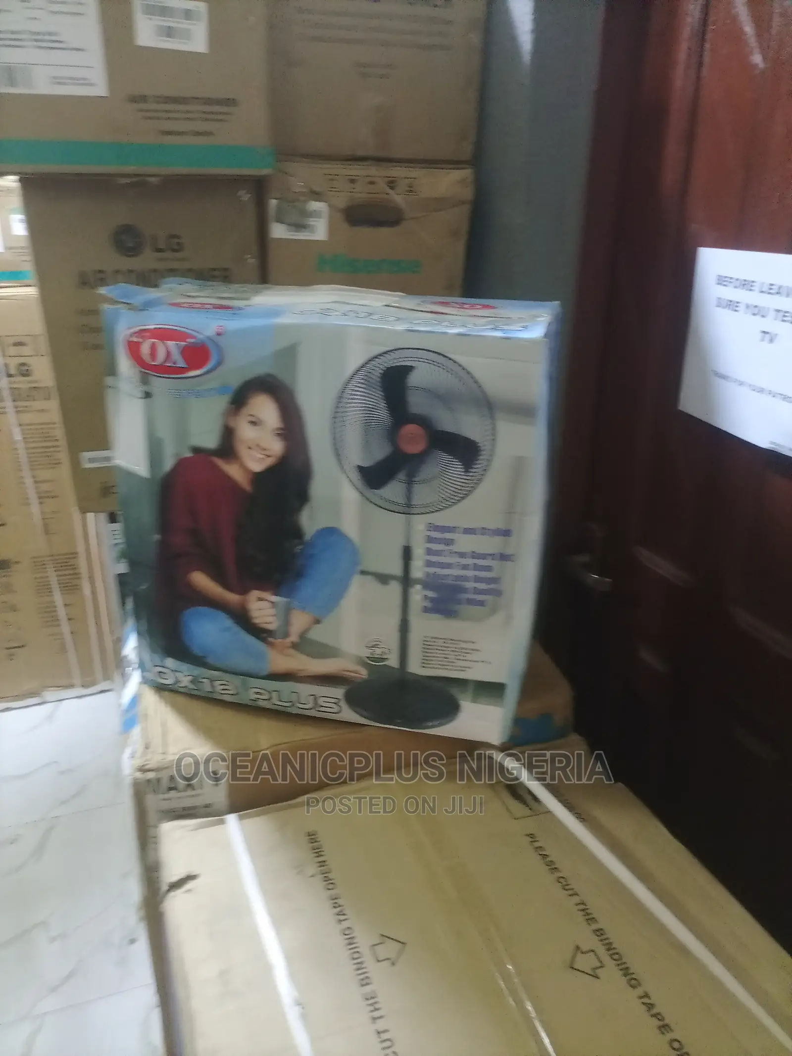 Very Strong Ox18 Inches Nonrechargeable Standing Fan