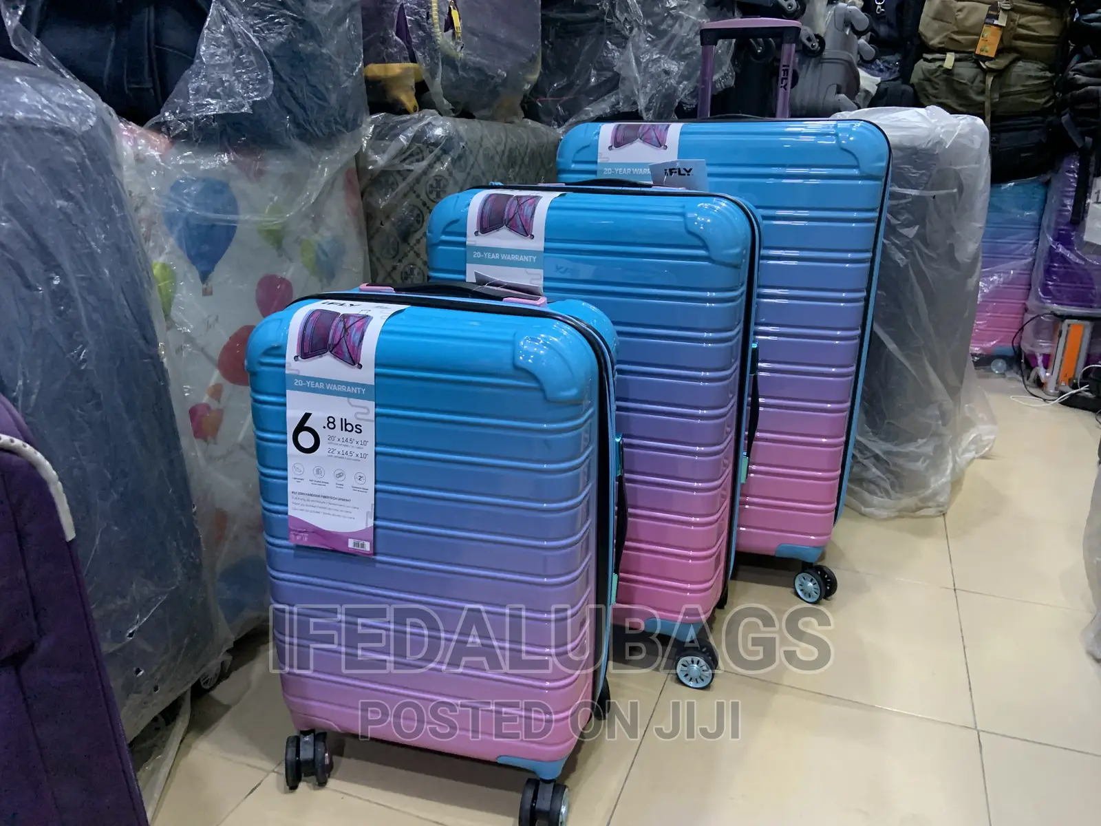 Set of Quality Ifly Travel Luggage With Expansion Zipper