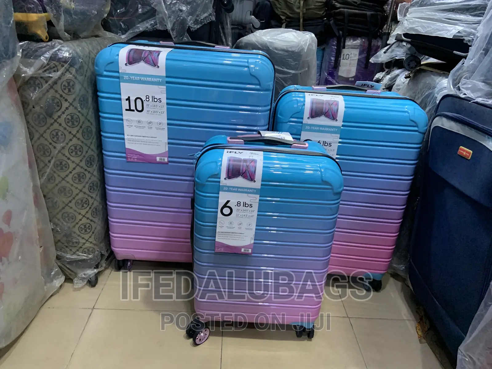 Set of Quality Ifly Travel Luggage With Expansion Zipper