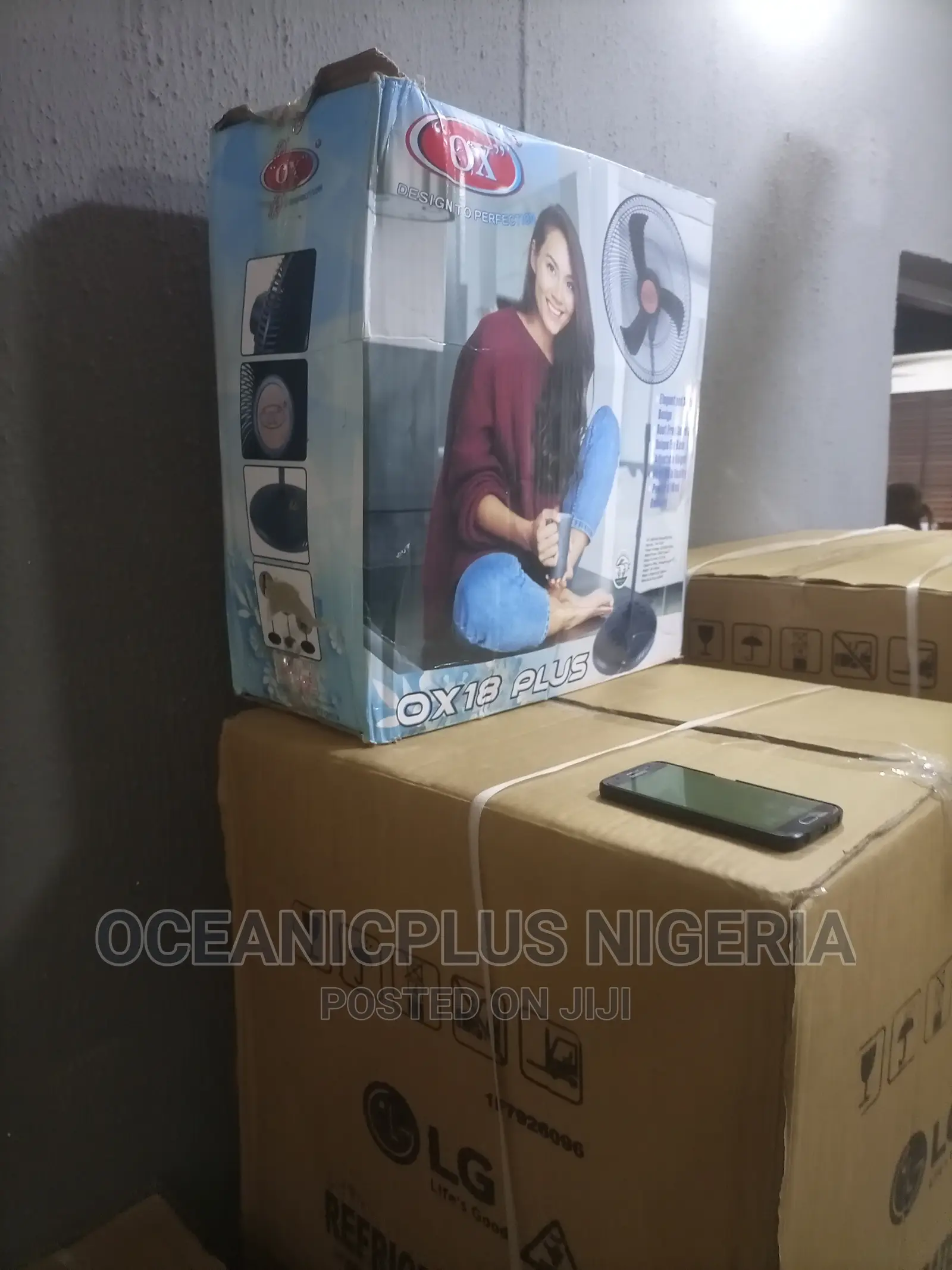 Capable Ox18 Inches Nonrechargeable Standing Fan
