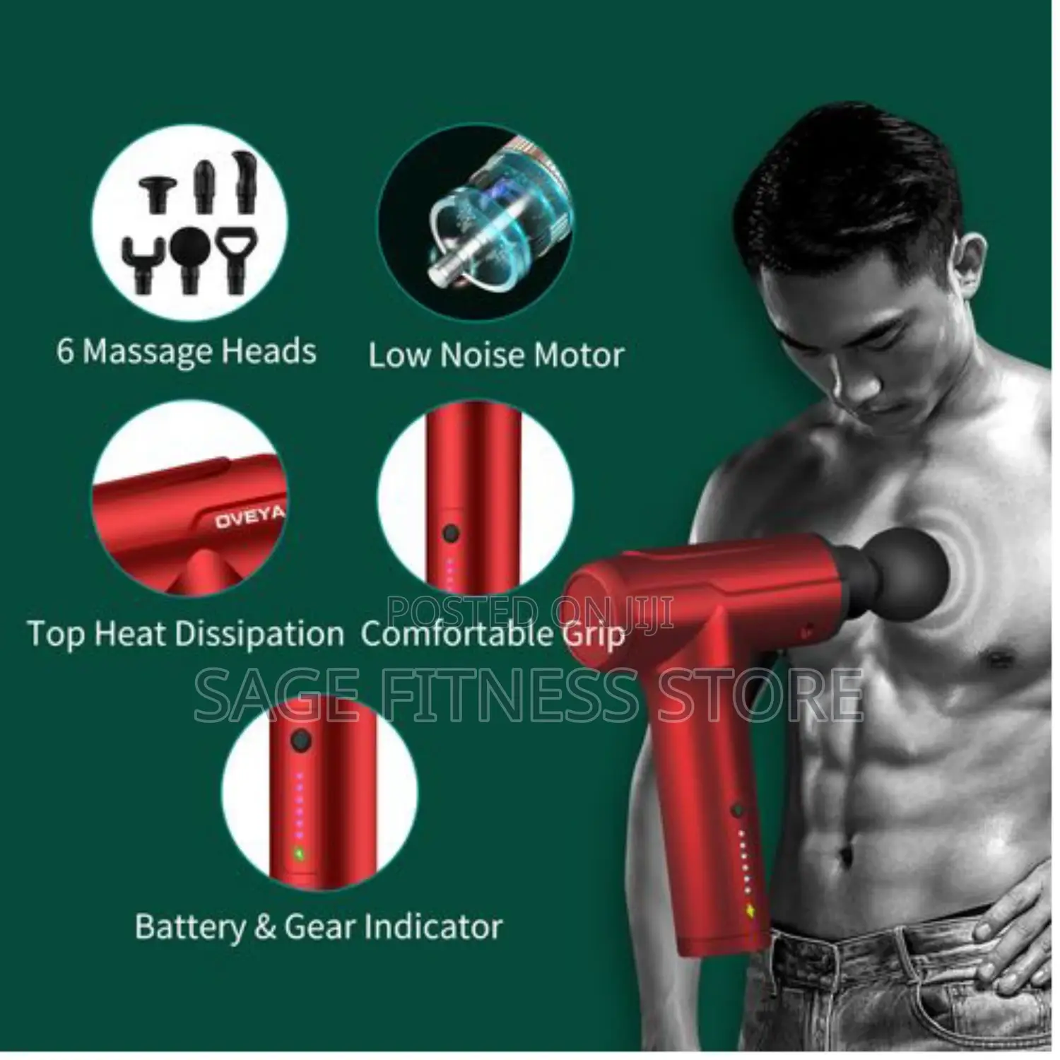 New Smart Electrical Handheld Deep Muscle Massage Gun