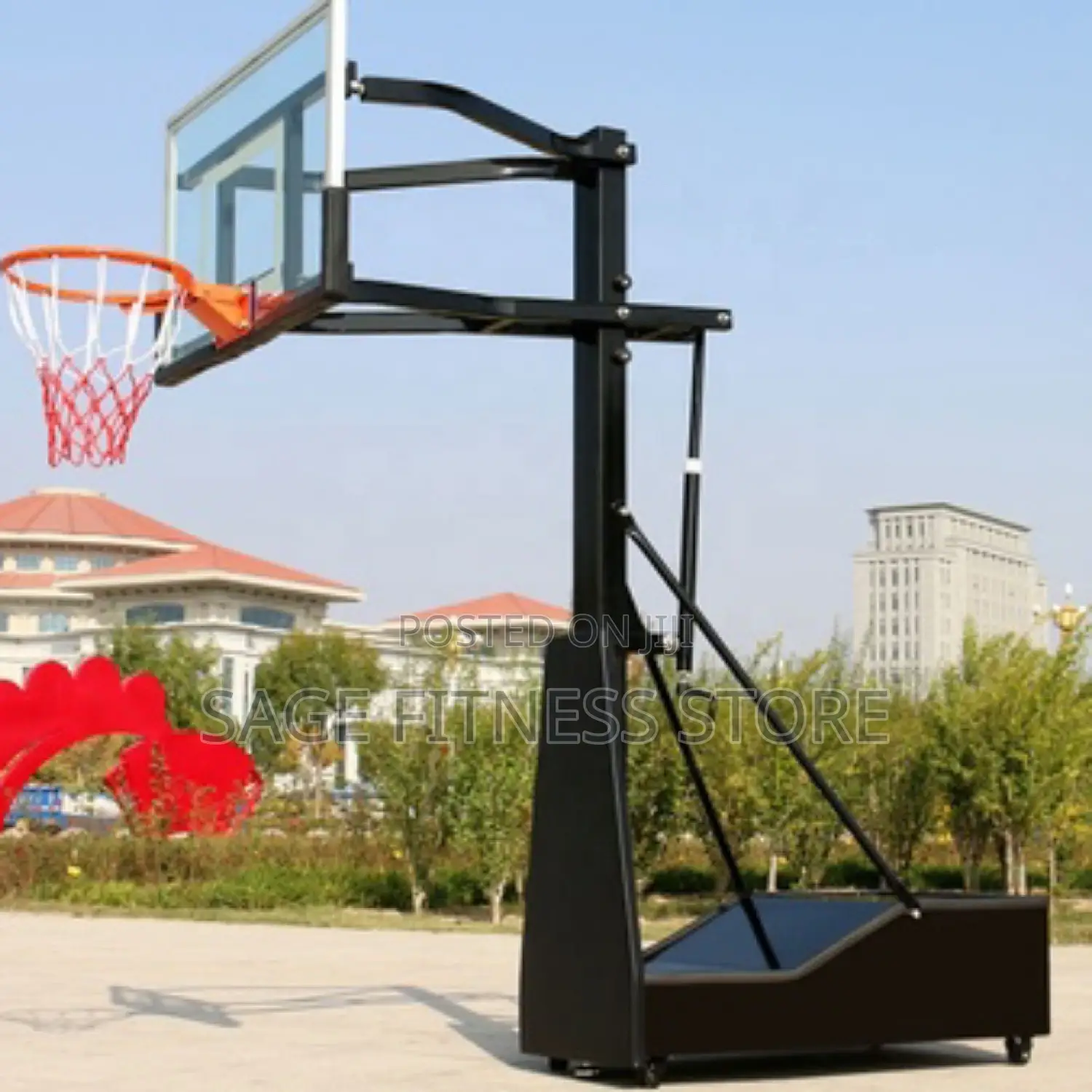 PRO Adjustable (Outdoor)Mobile Basketball Post