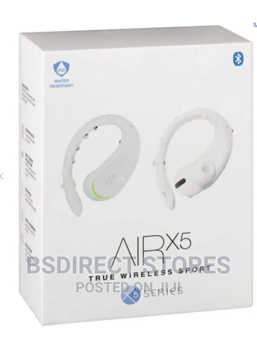 AIR X5 WHITE True Wireless Sport Earbuds With Case GENTEK