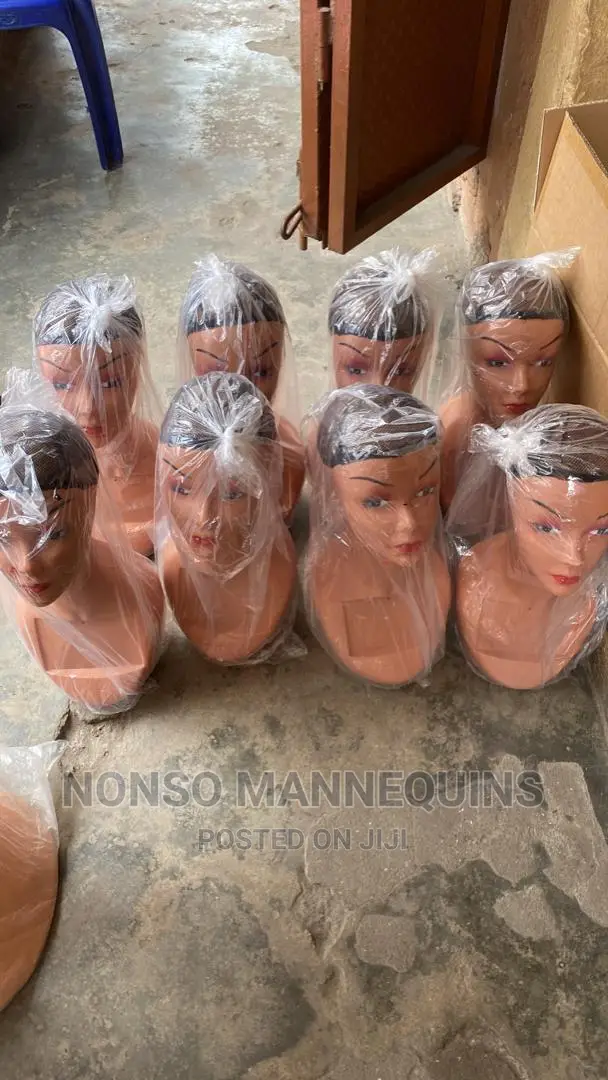 Long Neck Plastic Mannequin Heads