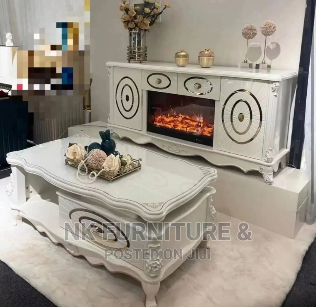 Fireplace  TV Stand With Center Table