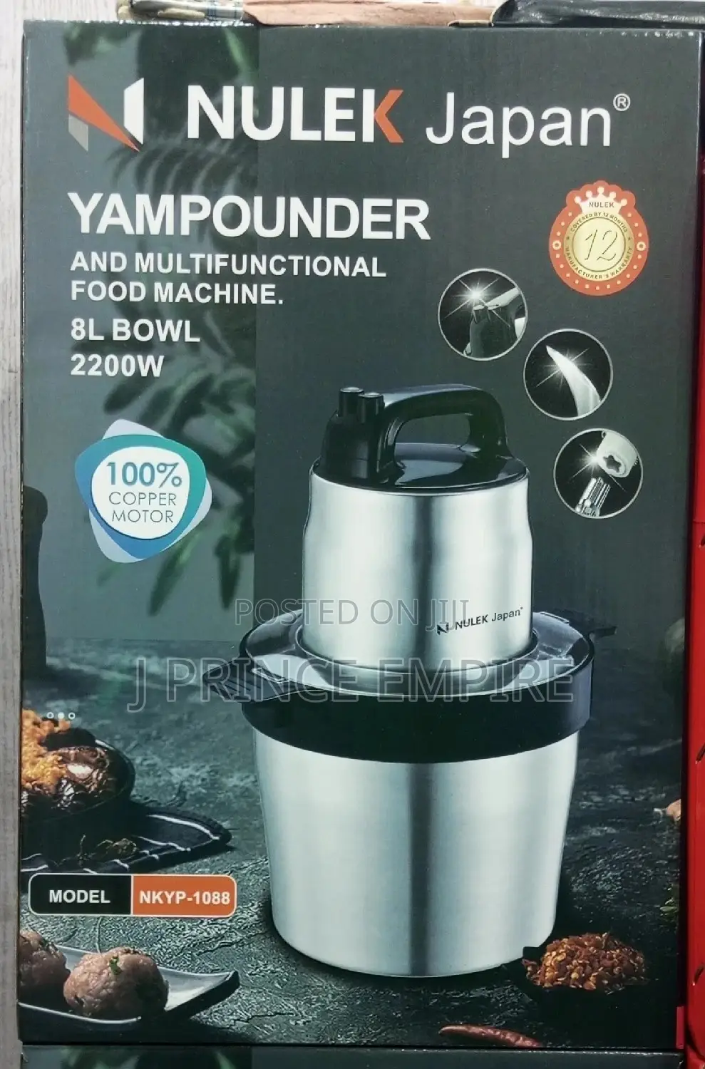 Legacy Yam Pounder and Multifunctional Food Machine 8l-2800w
