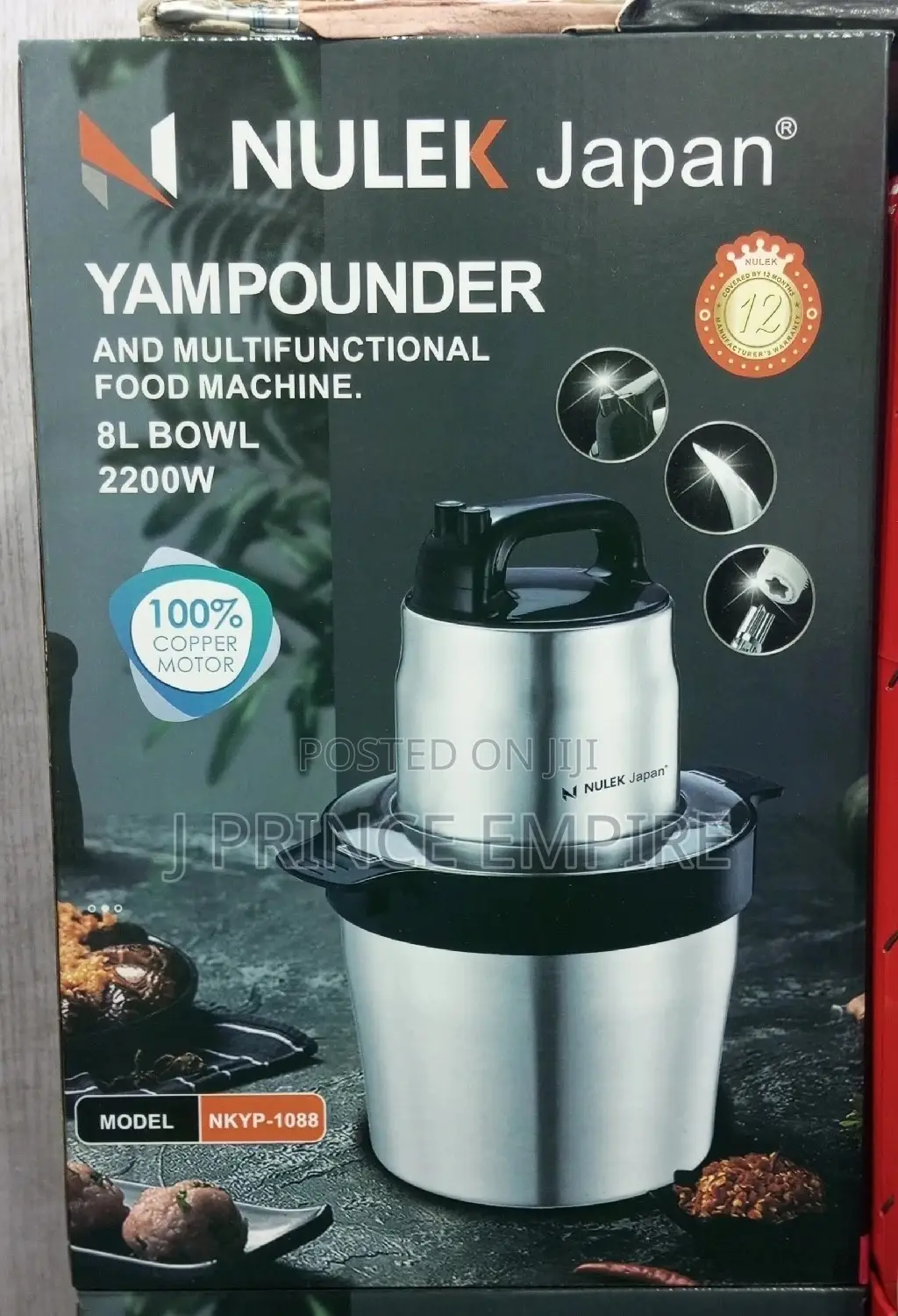 Legacy Yam Pounder and Multifunctional Food Machine 8l-2800w