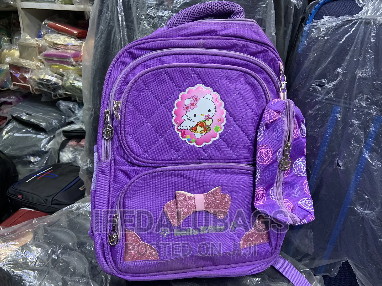 Quality Kids Stock Material School Bag With Pencil Case