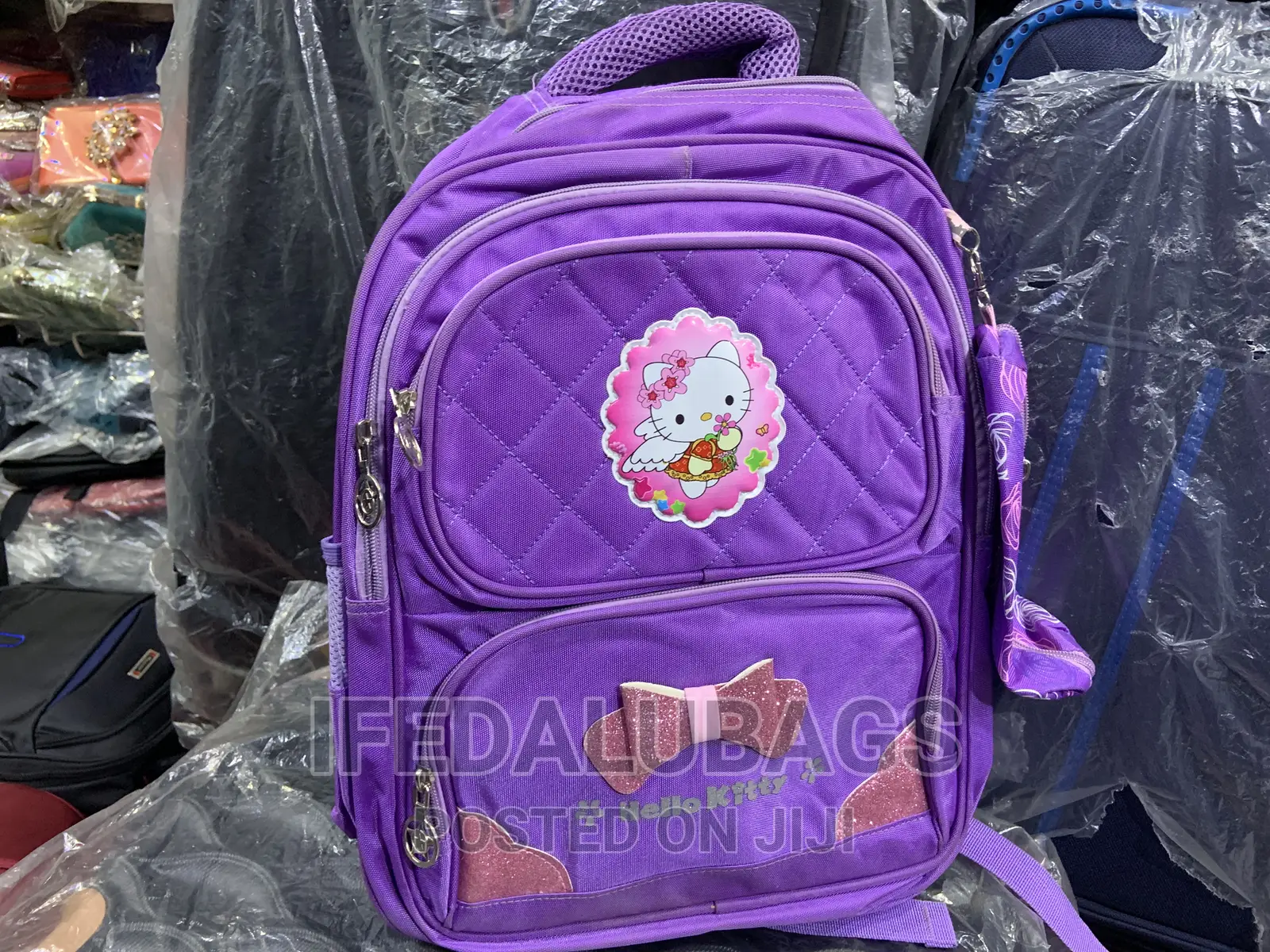 Quality Kids Stock Material School Bag With Pencil Case