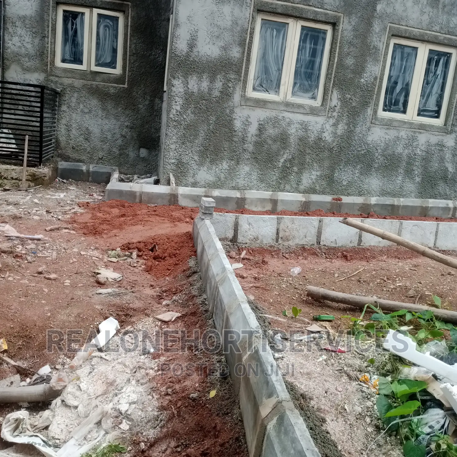 Kerbs Installation for Green Space and (Flower Vase)