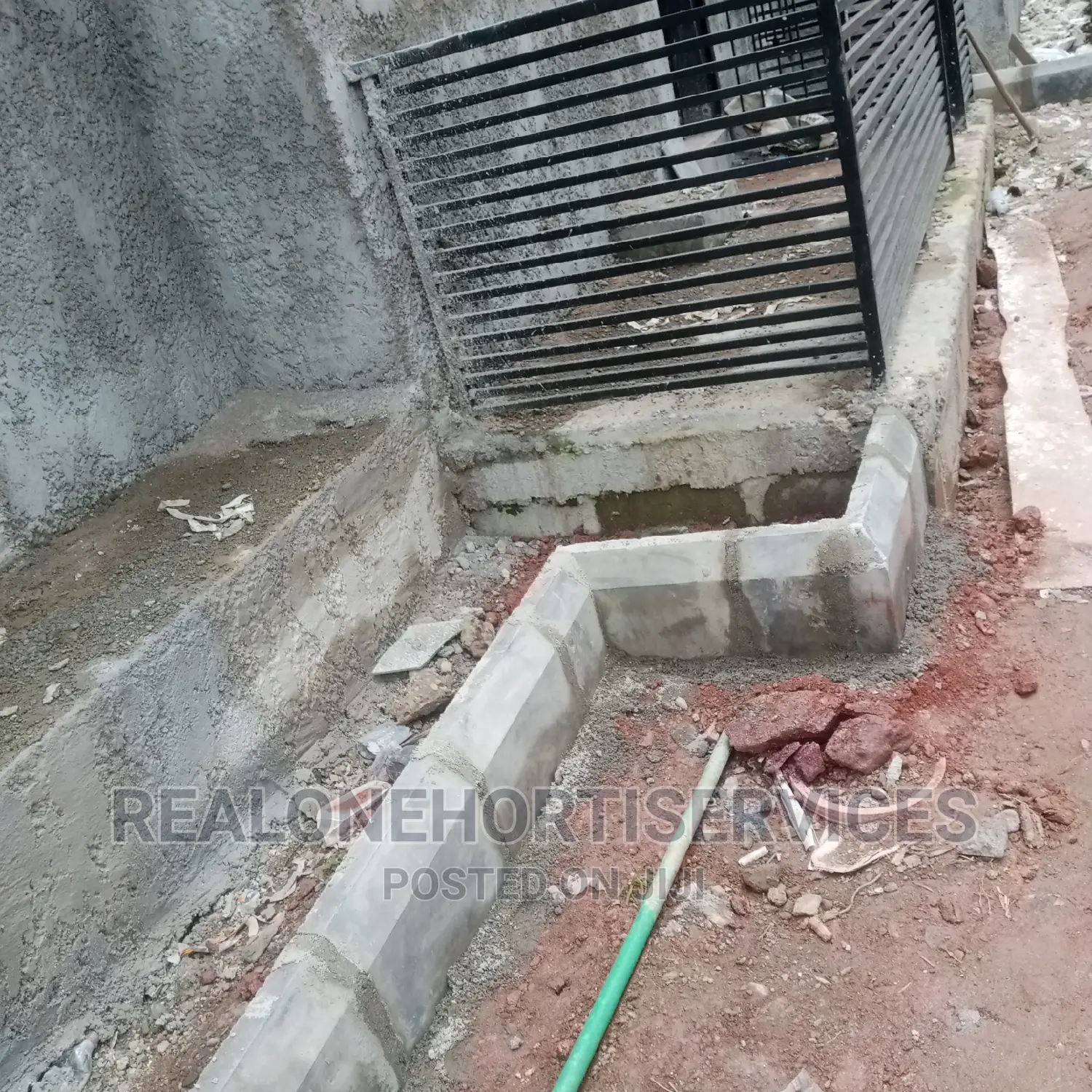 Kerbs Installation for Green Space and (Flower Vase)