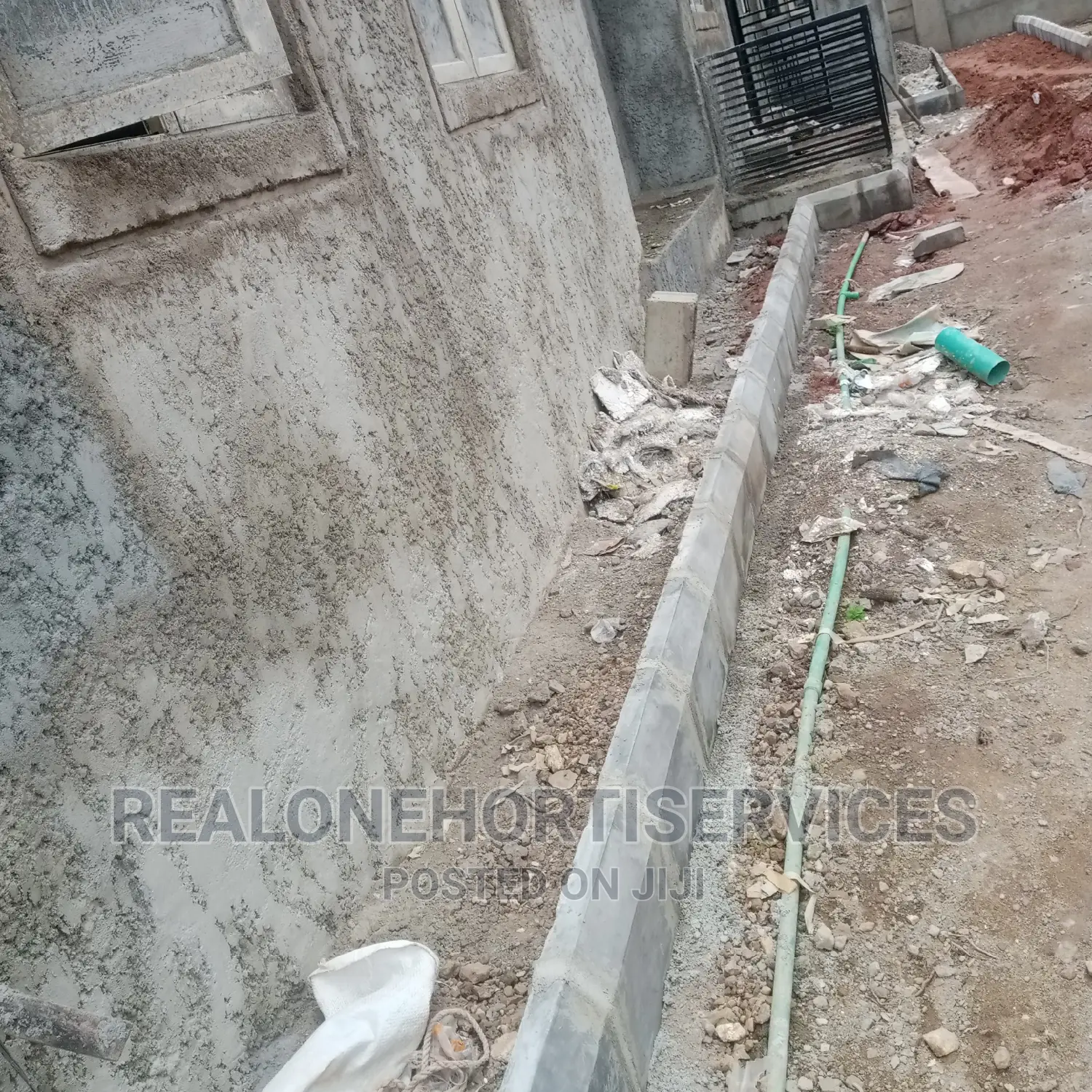 Kerbs Installation for Green Space and (Flower Vase)