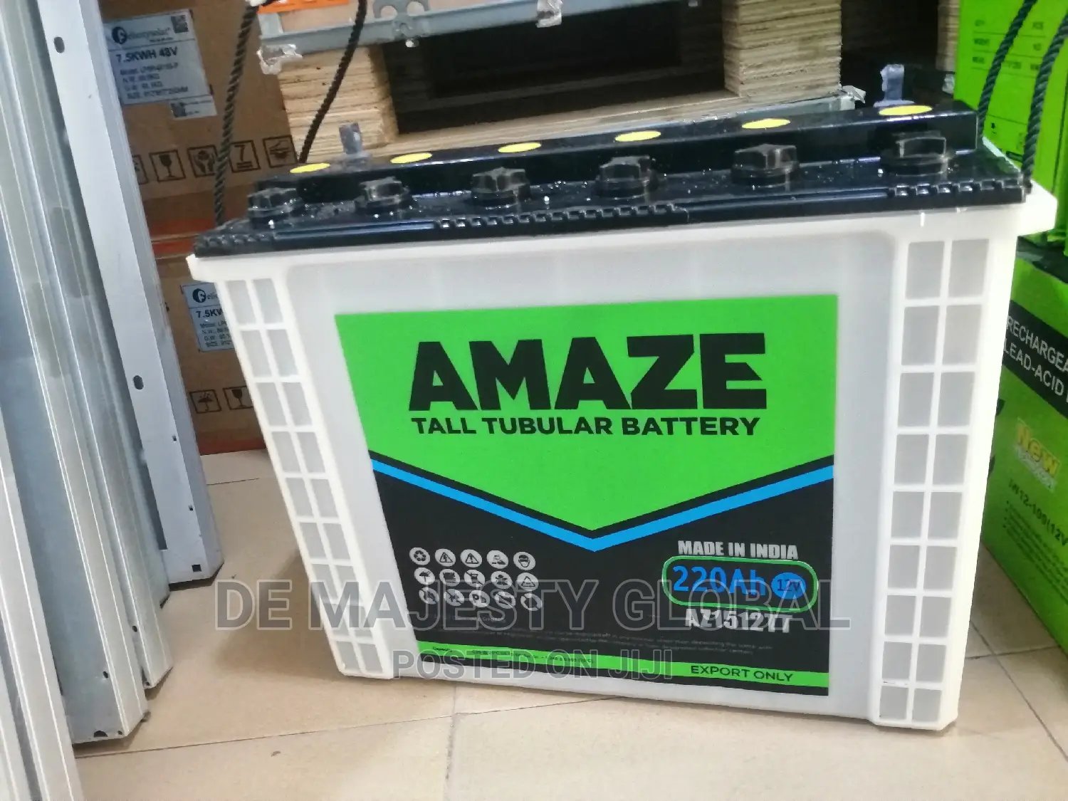 12v220ah Amaze Tubular Battery
