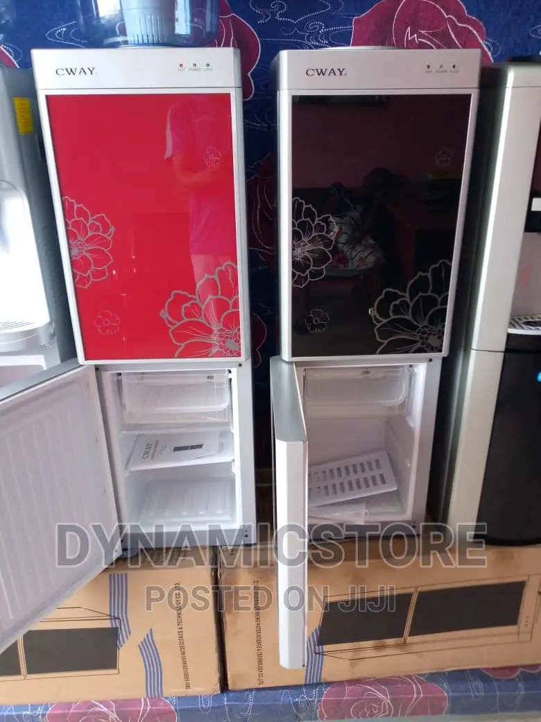Cway Dispenser, Hot/Cold With Freezer Fridge Cooling Cabinet