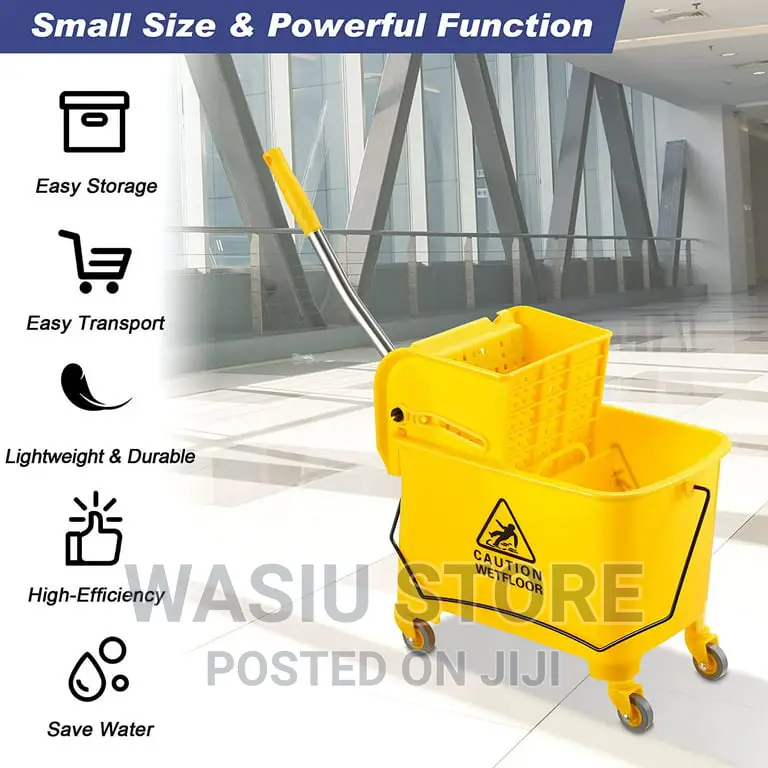 Commercial Mop Bucket With Wrinkler (20 Litres)