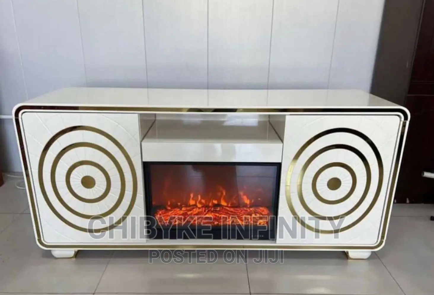 New in : Quality Executive Fireplace Tv Console