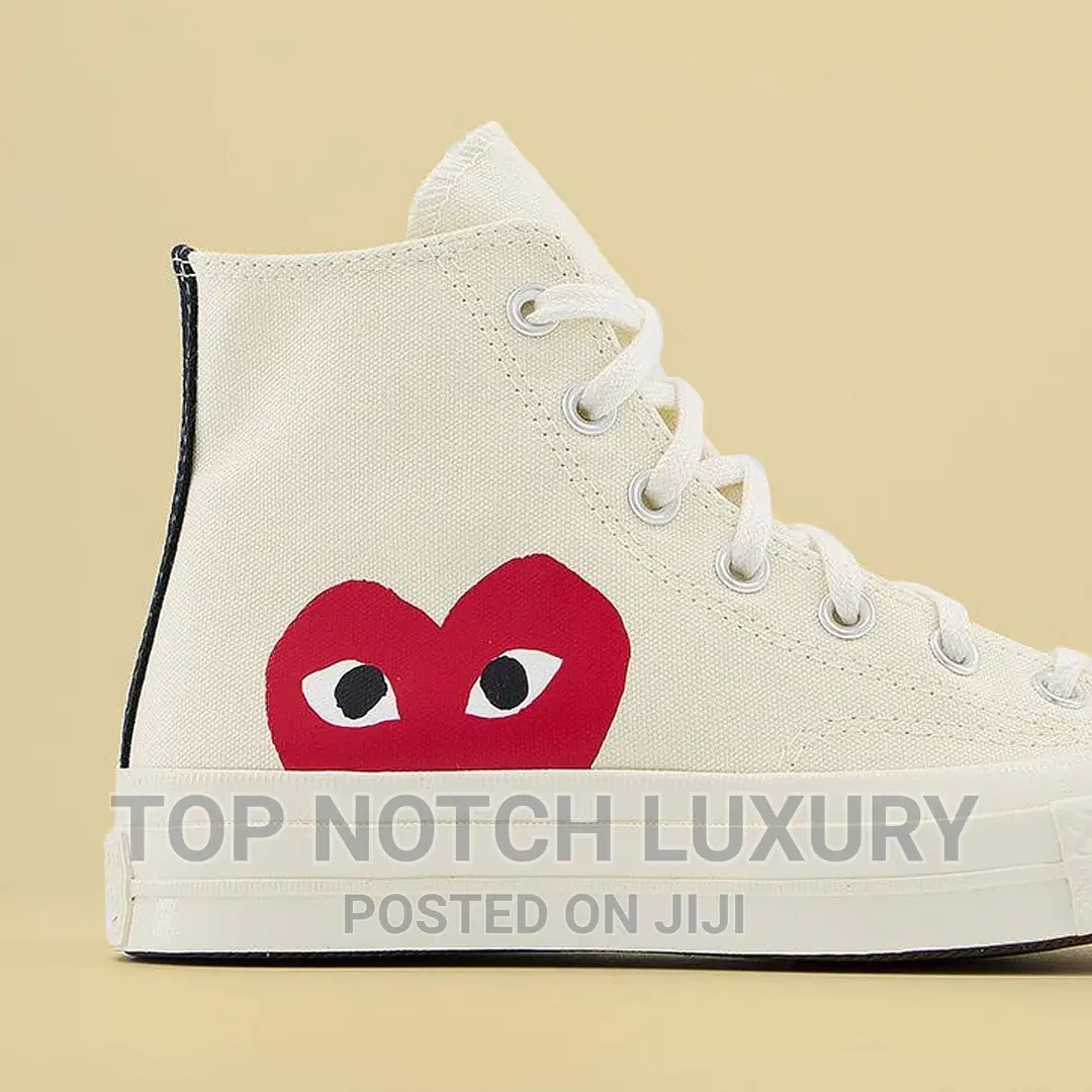 Original Converse Commes Des Garçon CDG Play High 'Black